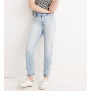 Madewell perfect summer jean in Fitzgerald wash.